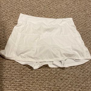White Lululemon Tennis Skirt Sz 8tall